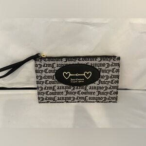 Juicy Couture Monogram Black and White Clutch